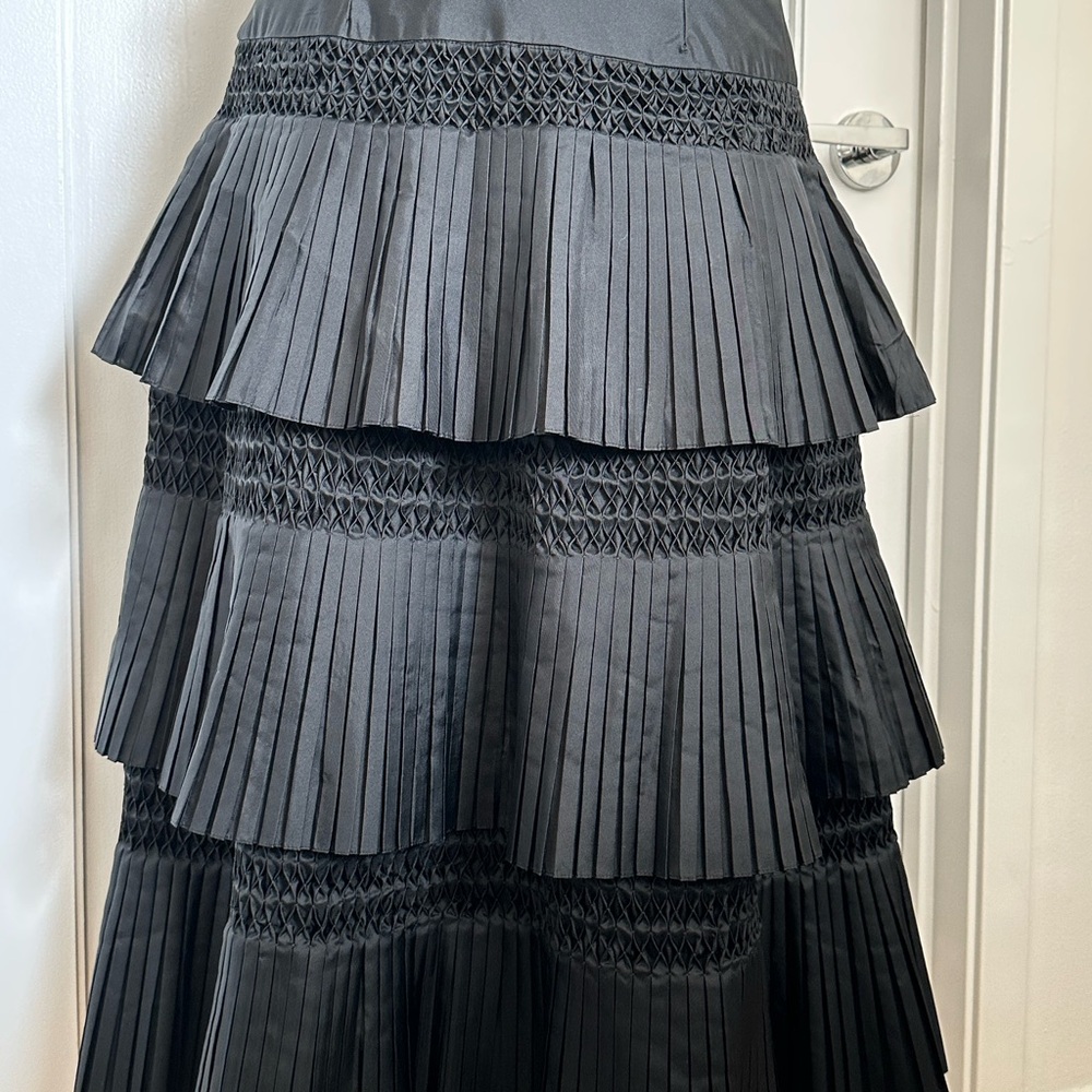 Elegant Black Tiered Skirt